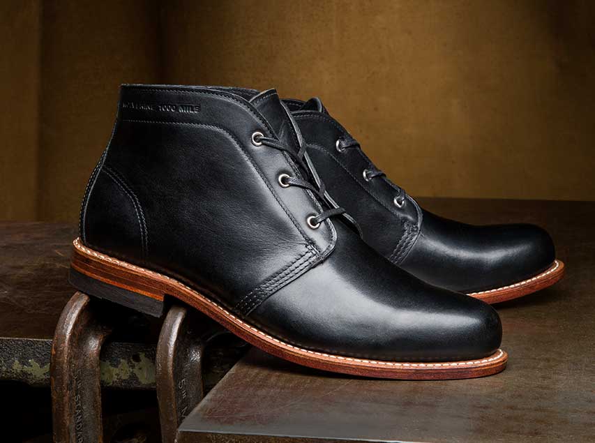 Men's Charles Black Leather
