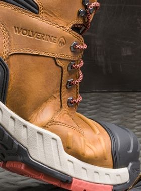 closeup of wolverine boot
