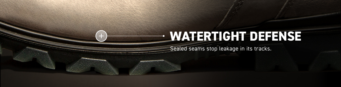 WATERTIGHT DEFENSE. Sealed seams stop leakage in its tracks.