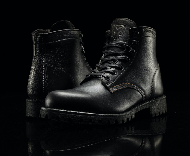 black wolverine boots