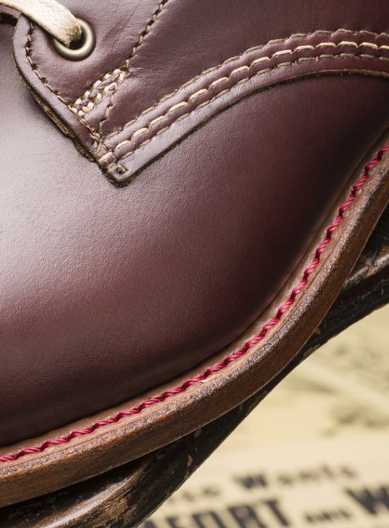 close-up of a brown shoe