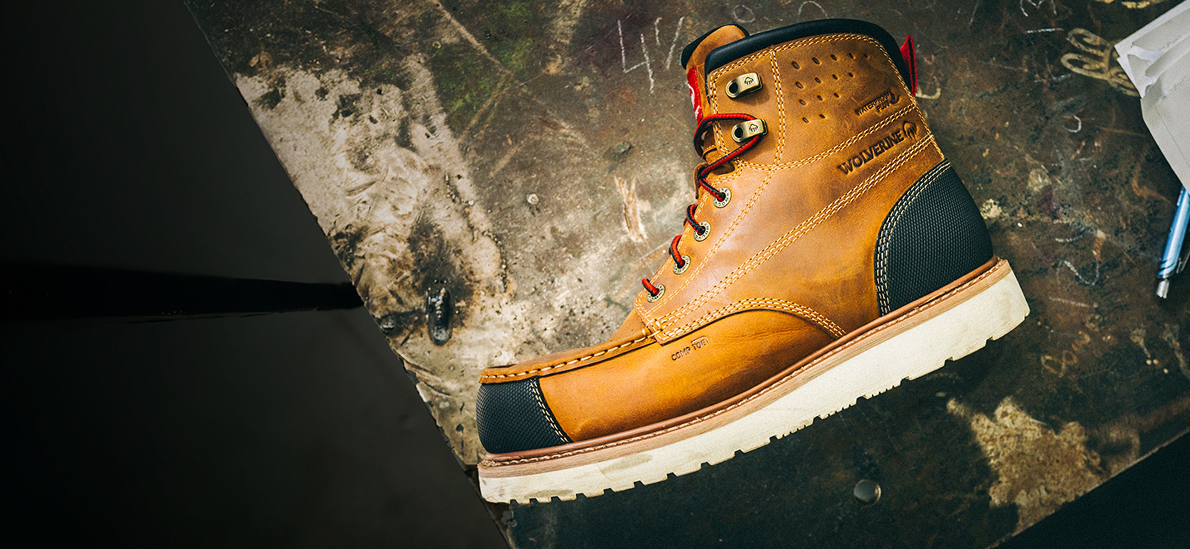 Yellow and black Loader II boot.