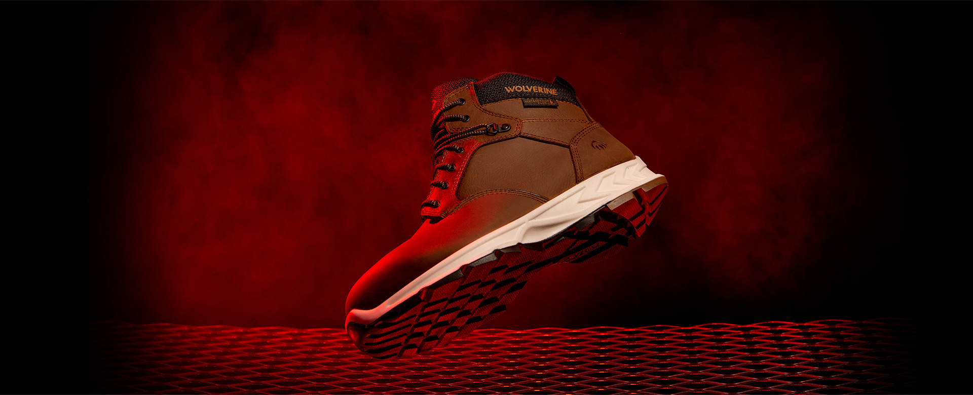 Sideview of a Wolverine Shift Plus boot.
