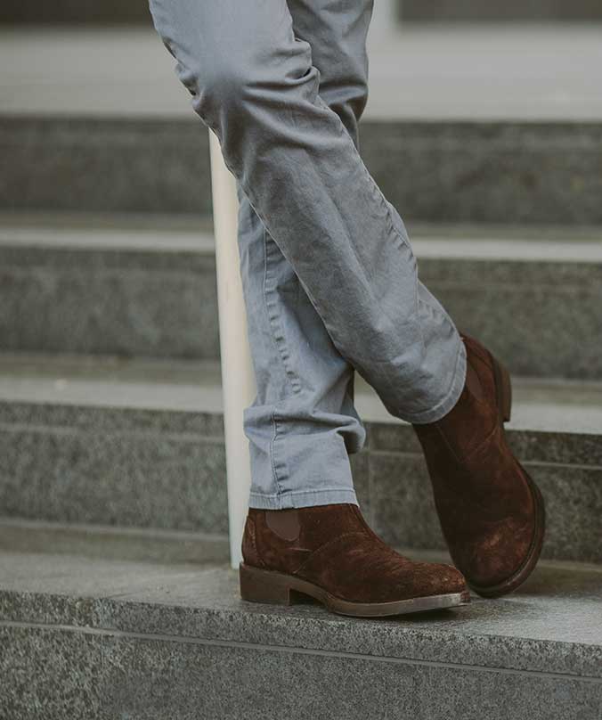 Men's Montague Chelsea Boot Brown Suede
