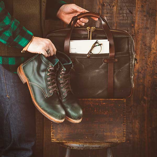 Men’s Dark Green Leather @brandonburkphotography