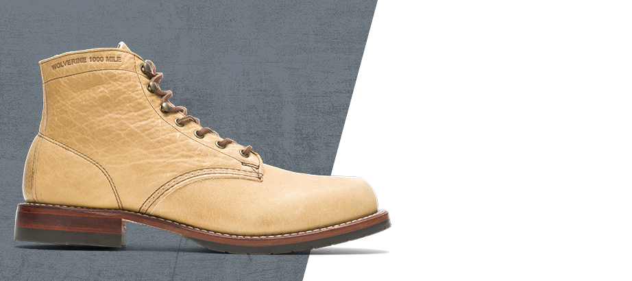 Wolverine 1000 mile olive-tanned boot.