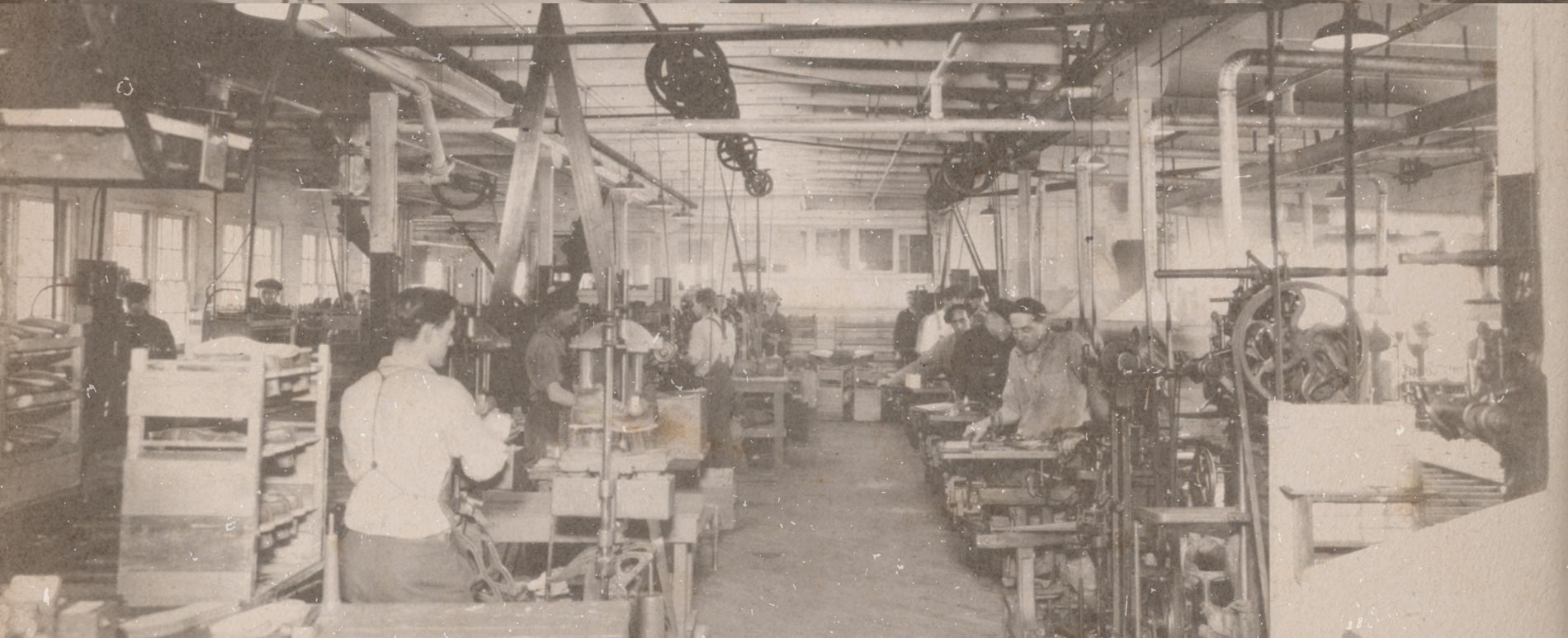 Antique Photo of Wolverine Factory Interior