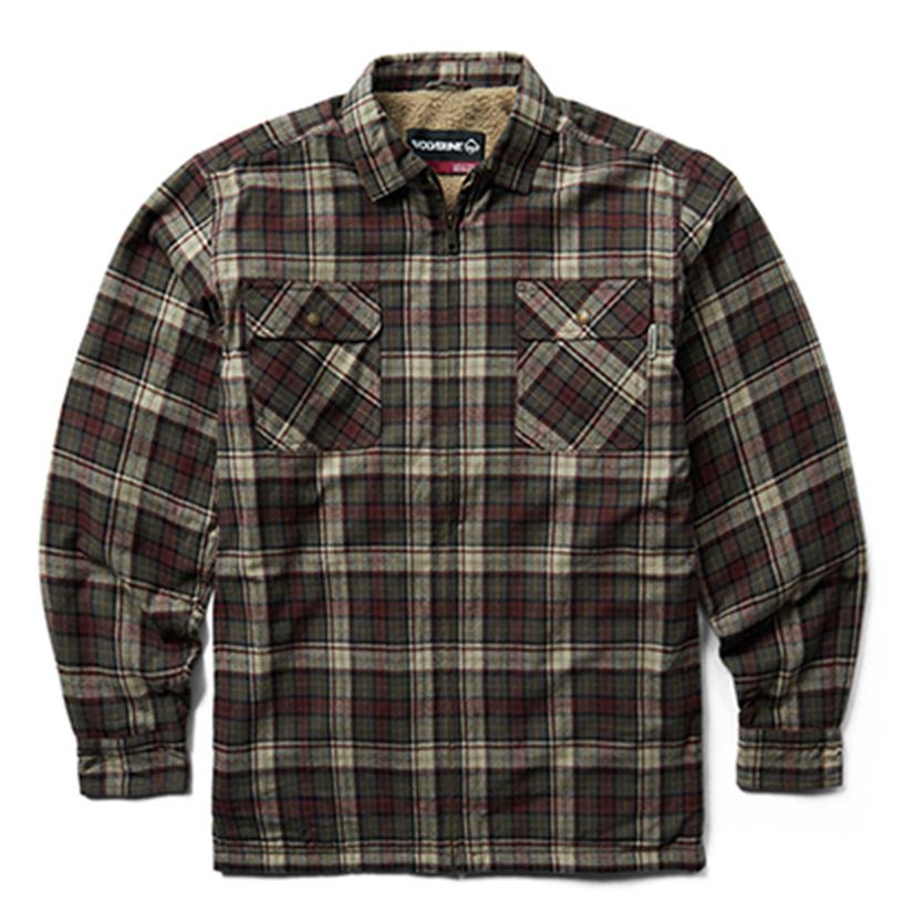a long sleeved flannel shirt