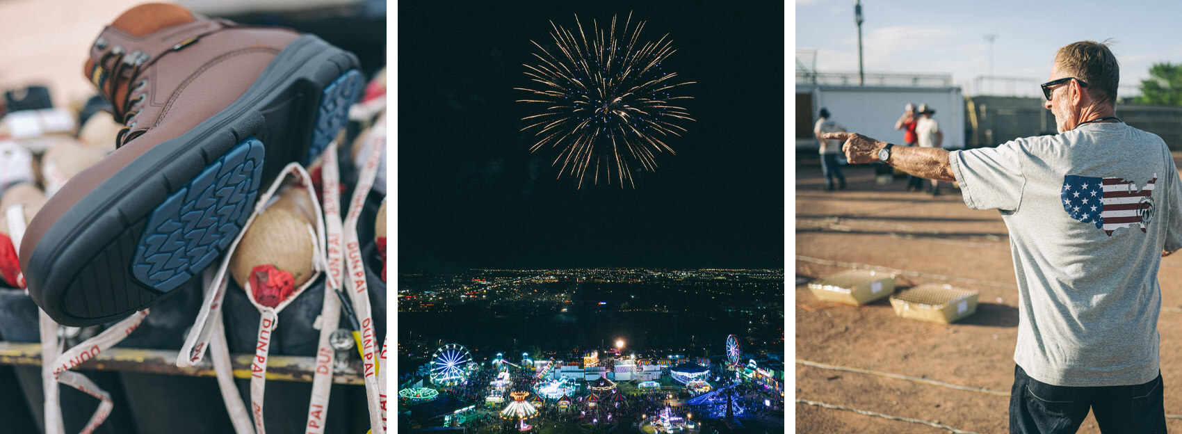 Wolverine boot, fireworks, and Chuck Johnson
