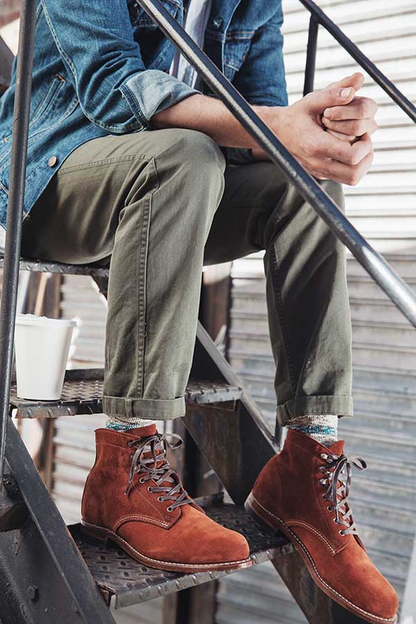 Men's Rust Suede
