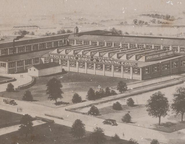 Antique Photo of Wolverine Factory Exterior