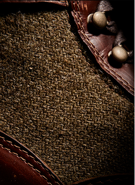 Closeup image of shoe detail.