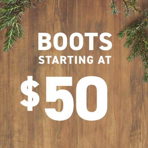 Boots - Starting at $50
