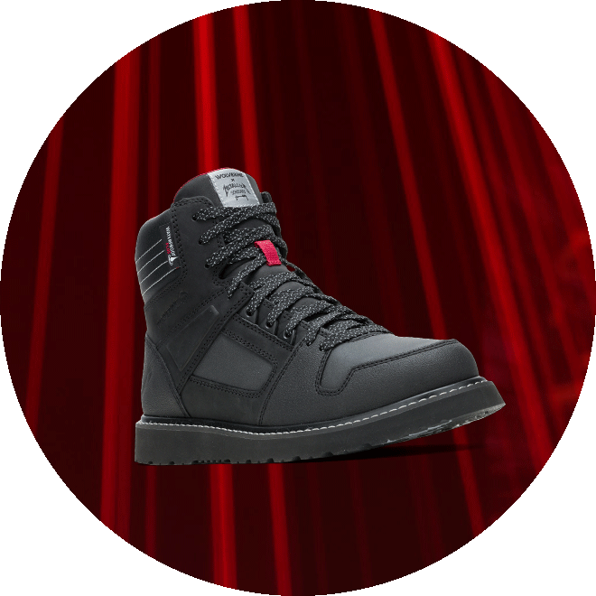 Animatiom of several boots in this collection.
