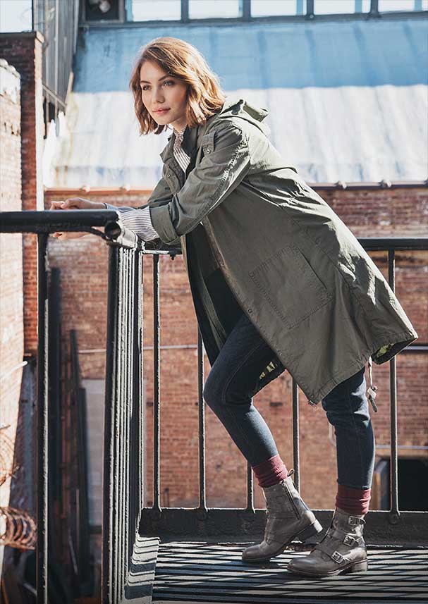 Women's Lizzie Buckle Boot - Grey Leather