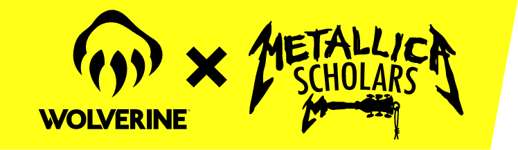 Wolverine x Metallica Scholars logos.