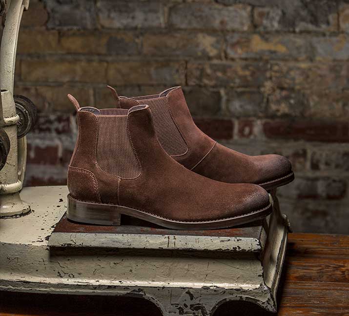 Men's Montague Chelsea Boot Brown Suede