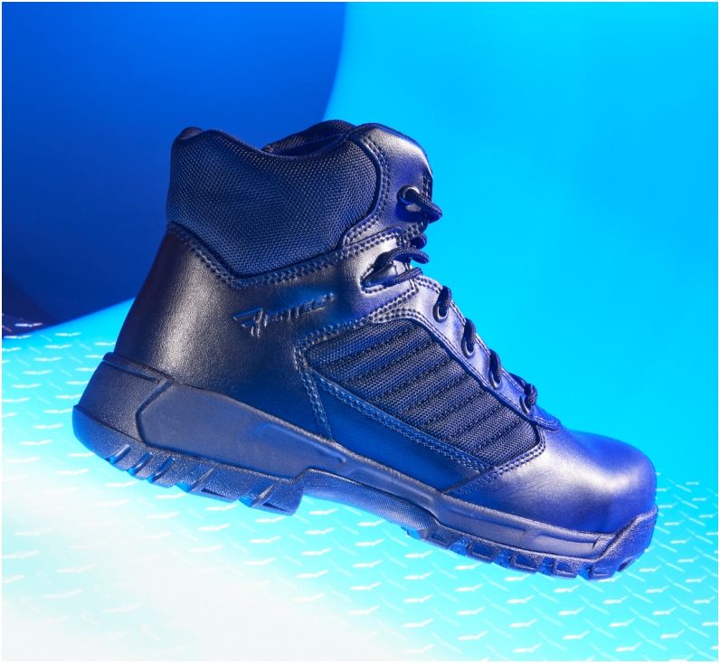 Black high top boot